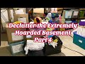 When Hoarders TRY to Declutter her Extremely Hoarded Basement Part 4! Organize Spring Clean with Me!