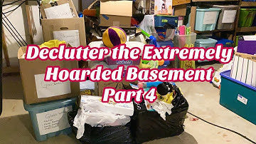 When Hoarders TRY to Declutter her Extremely Hoarded Basement Part 4! Organize Spring Clean with Me!