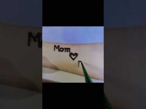 Mom ❤️ Dad tattoo mehndi design ❤️ /simple mehndi design #momdad #mehndidesign #tranding
