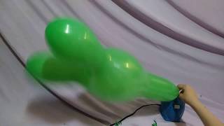Green Bunny Shaped Balloons Pump To Pop