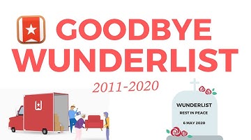 RIP Wunderlist (2011-2020)