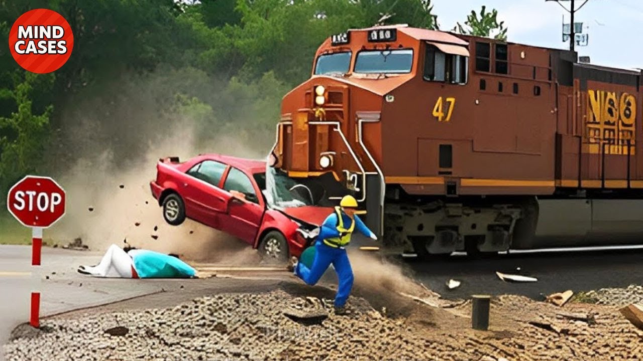 Wild Road Moments Caught on Dashcam - Idiots in Cars and Train Collisions