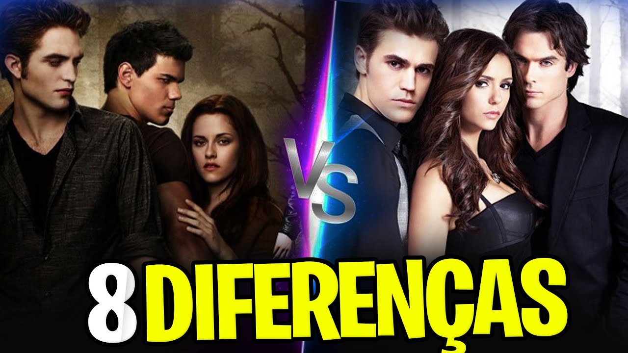 VAMPIROS de CREPÚSCULO vs DIÁRIOS DE UM VAMPIRO - 8 Principais Diferenças!