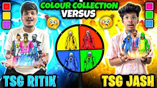 Free Fire Colour Collection Versus Between TSG Jash And TSG Ritik😮😂 || ₹1,00,000 -Garena Free Fire