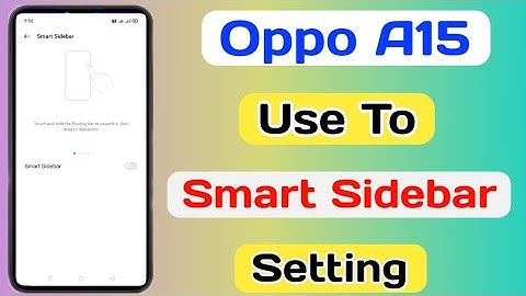 Oppo A15 Smart Sidebar Setting || How To Change Home Screen Sidebar In Oppo A15