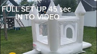 White Bounce House, Hmtaolife 8 58x8 58x7ft PVC Material Inflatable Jumping Castle Review