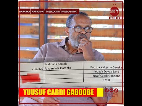 ''Anigu kuma jiro miisaaniyadda....''Yuusuf Cabdi Gaboobe