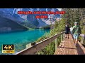 Hiking Lake Moraine Trail, Banff | 4K HDR Nature Walk in the Canadian Rockies