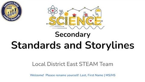 ASTP1 Standards and Storylines Secondary