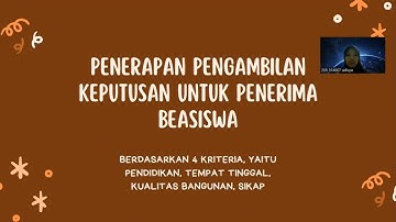 Multi-attribute Utility Theory Analysis (MAUT). kelompok 4