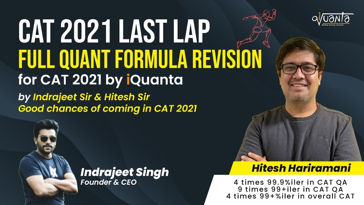 Last Lap FULL Quant FORMULA Revision by iQuanta | iQuanta CAT Course ...