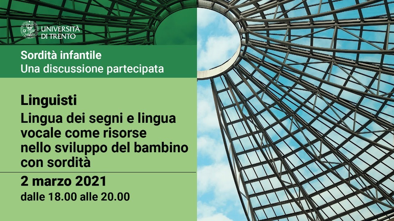 Lingua dei segni e lingua vocale come risorse del bambino con sordità