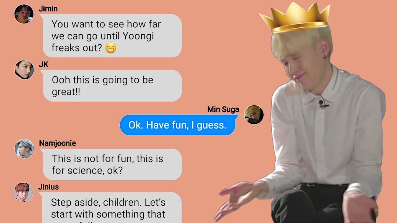 BTS Texts - How unbothered is Suga?