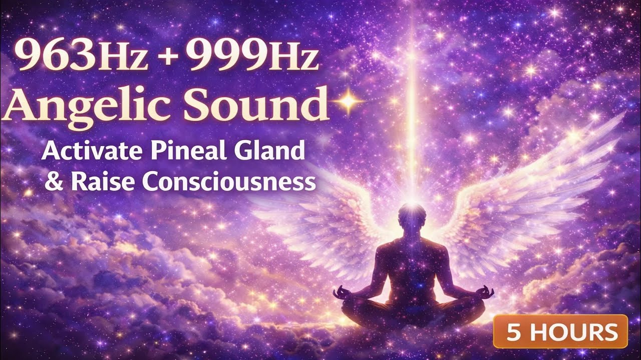 50 min. 963Hz + 999Hz Angelic Sound ✨ Activate Pineal Gland & Raise Consciousness