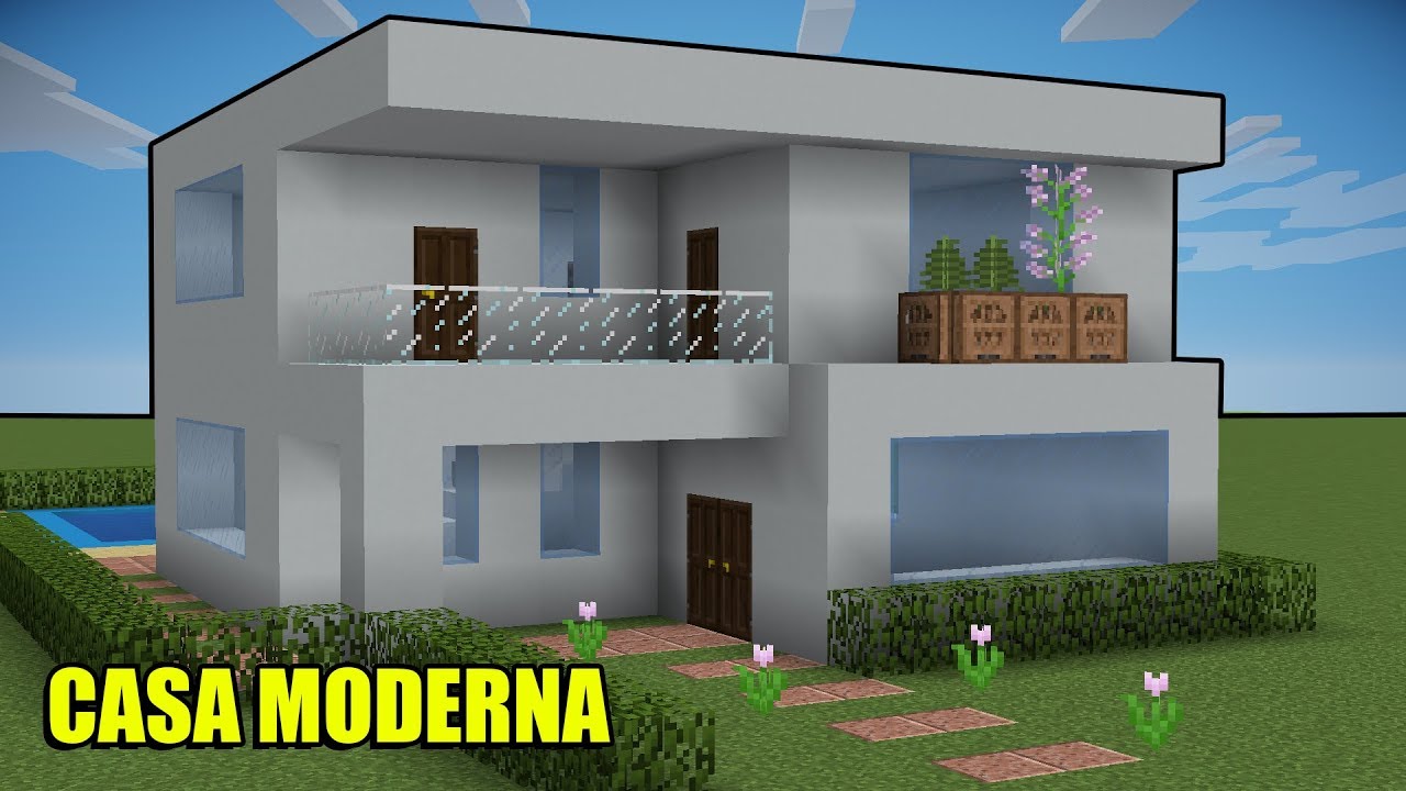 Minecraft Tutorial : Casa Moderna MAIS FÁCIL DE FAZER 