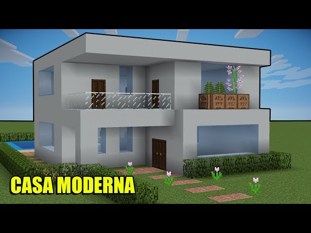🔴Minecraft Tutorial - Pequena Casa Moderna! SUPER MANEIRA 😄«Many