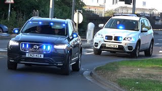 *ARMED POLICE GUNS DRAWN!* & NEW Unmarked Volvo Police Cars Responding in CONVOY