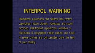 FBI Warning Screen Interpol Warning Screen 2000