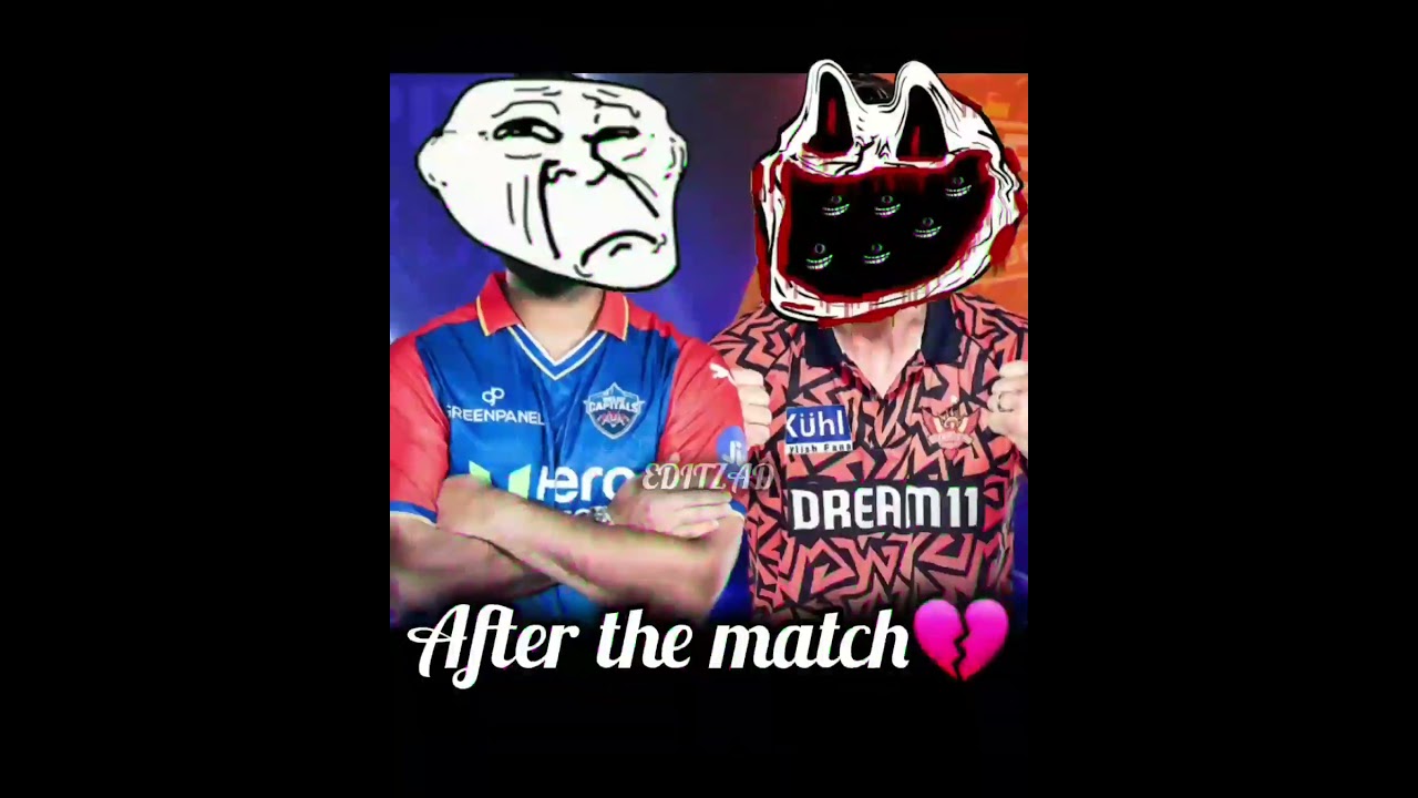 SRH VS DC💔|| TROLL FACE 