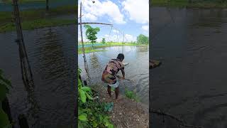 Amazing Unique Net Fishing From River Resimi