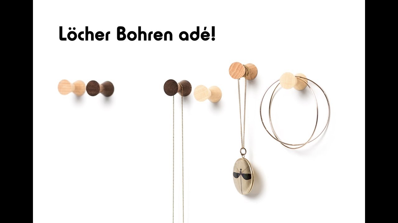 LUMENQI Holzdesign Geschenke & Wohnaccessoires Wandhaken ohne Bohren