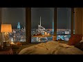 Cozy bedroom  midnight melodies  slow jazz with rainy in your bedroom for sleep and chill 