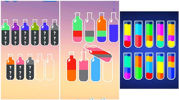 Water Sort Puz Color Gameplay 13, Android Games ios Walkthrough Simulator Think Brain Puzzle