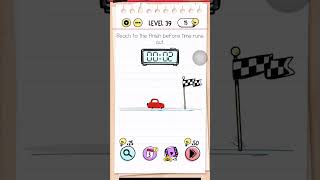 Brain Test Level 39 Answer | Reach to the finish before time runs out