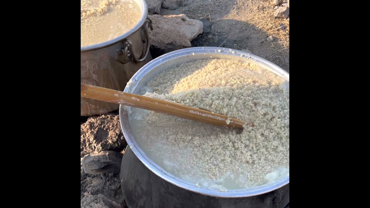 Elbistan demircilik mahallesinde tarhana yapımı