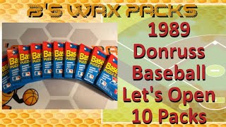 Let's Rip 10 Packs of 1989 Donruss Baseball - Ken Griffey Jr. Rookie Card