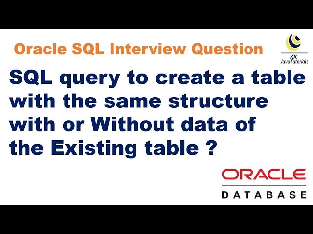 Sql Copy Table Structure Without Data - Infoupdate.org