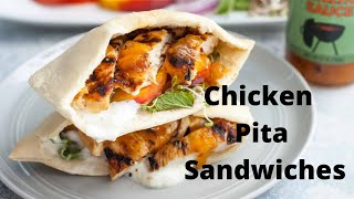Chicken pita sandwich -