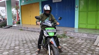 Supra x 125 D. Konsep jinjit simple. Supra ijo #cinematic  #supra125holic