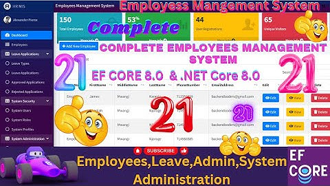 EP 21  Complete Employees Management System With EF Core,MS SQL ASP .NET CORE,USING AUTOMAPPER CRUD💥