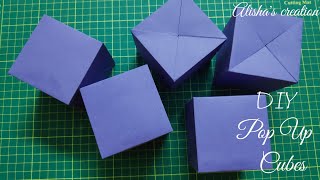 Part 1/2 || Pop-up Cube || DIY Pop-up Cube || Pop-up Cube Tutorial || Tutorial || Pop-up ❤️