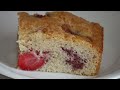 Ciasto pulchne pychotka z owocami z kefirem i olejem