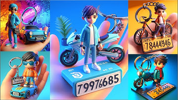 Creating 3D models | including creating keychains | With Bing Ai