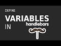 How to use variables in handlebarsjs