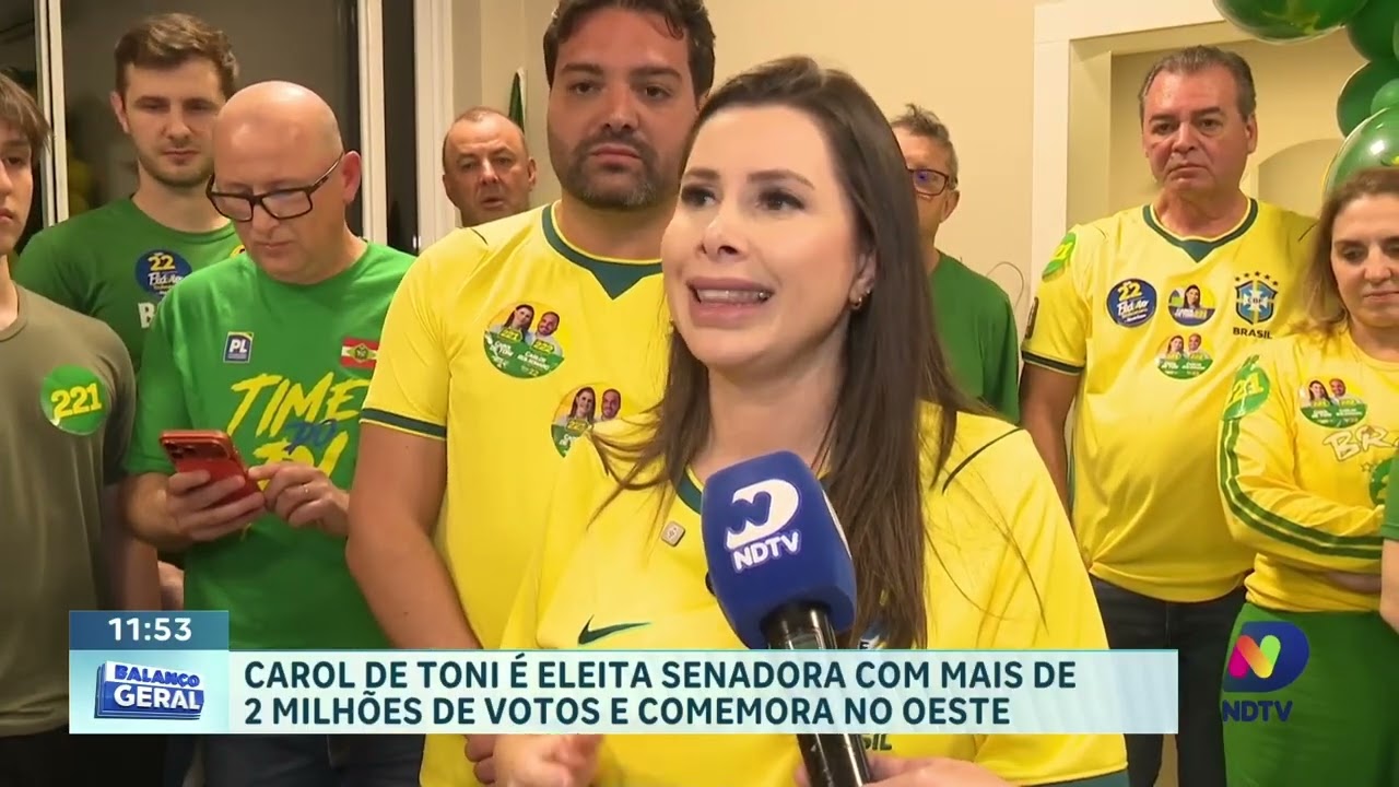 Carol de Toni é eleita senadora e comemora resultado no Oeste de SC