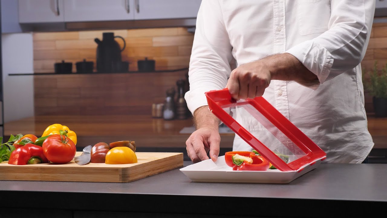 Genius Ideas® GI-127101: Set of 2 Clever Tray Fresh Keeping System 