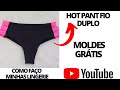 HOT PANT PLUS,COM LATERAL COLORIDA#moldes gratis