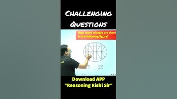 Reasoning Short Tricks || Counting of triangle Q.08 || #rishisir #shorttrick #reasoning