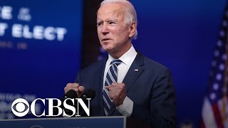 Biden calls Trump's refusal to concede an "embarrassment" as he moves ahead with transition