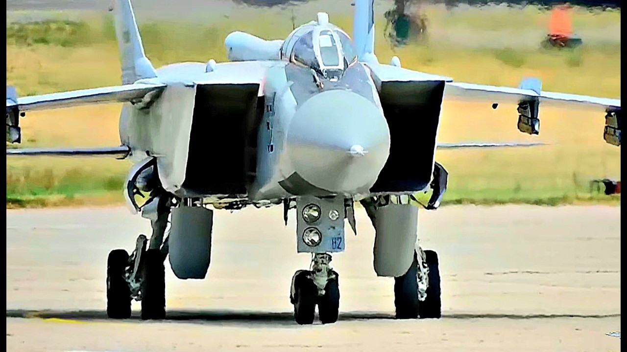 МиГ-31 Мощь запредельная. Двойной форсаж. Грохочет на километры вокруг. Foxhound Plane Spotting