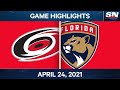 NHL Game Highlights | Hurricanes vs. Panthers – Apr. 24, 2021