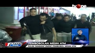 Detik-detik Polisi Tangkap Kawanan Pembobol Mesin ATM di Bekasi