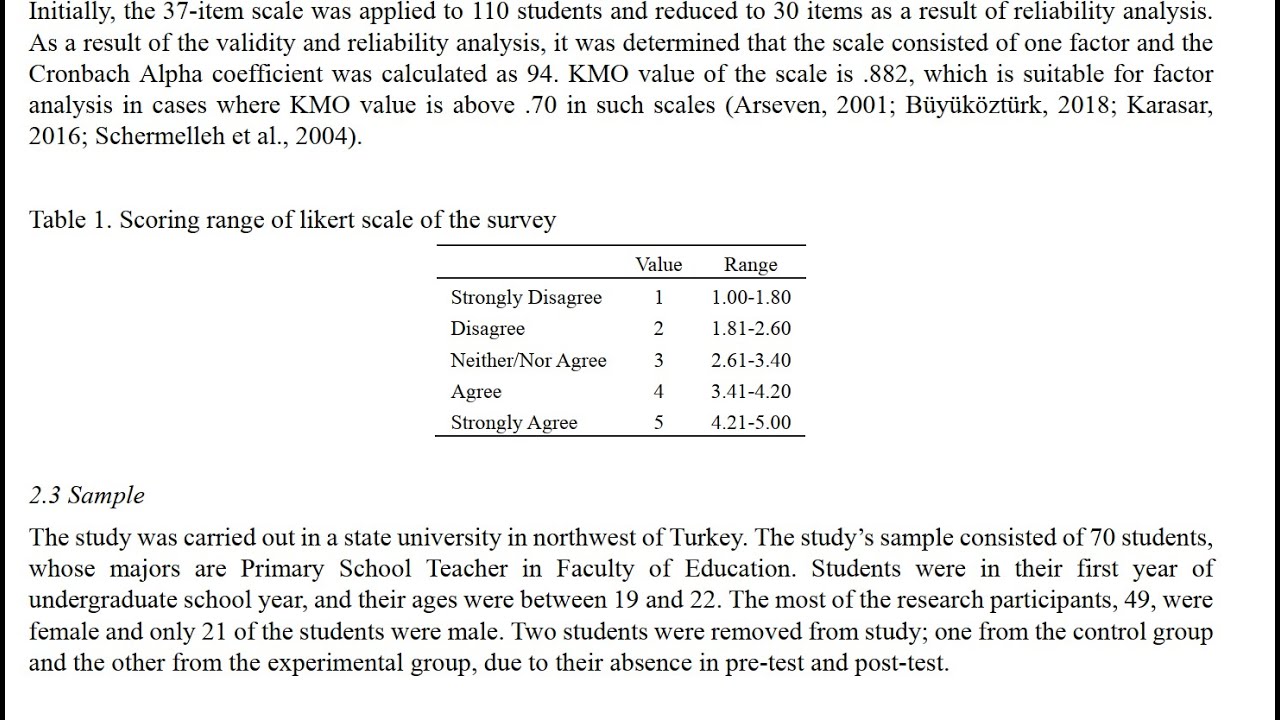 use of likert scale in qualitative research