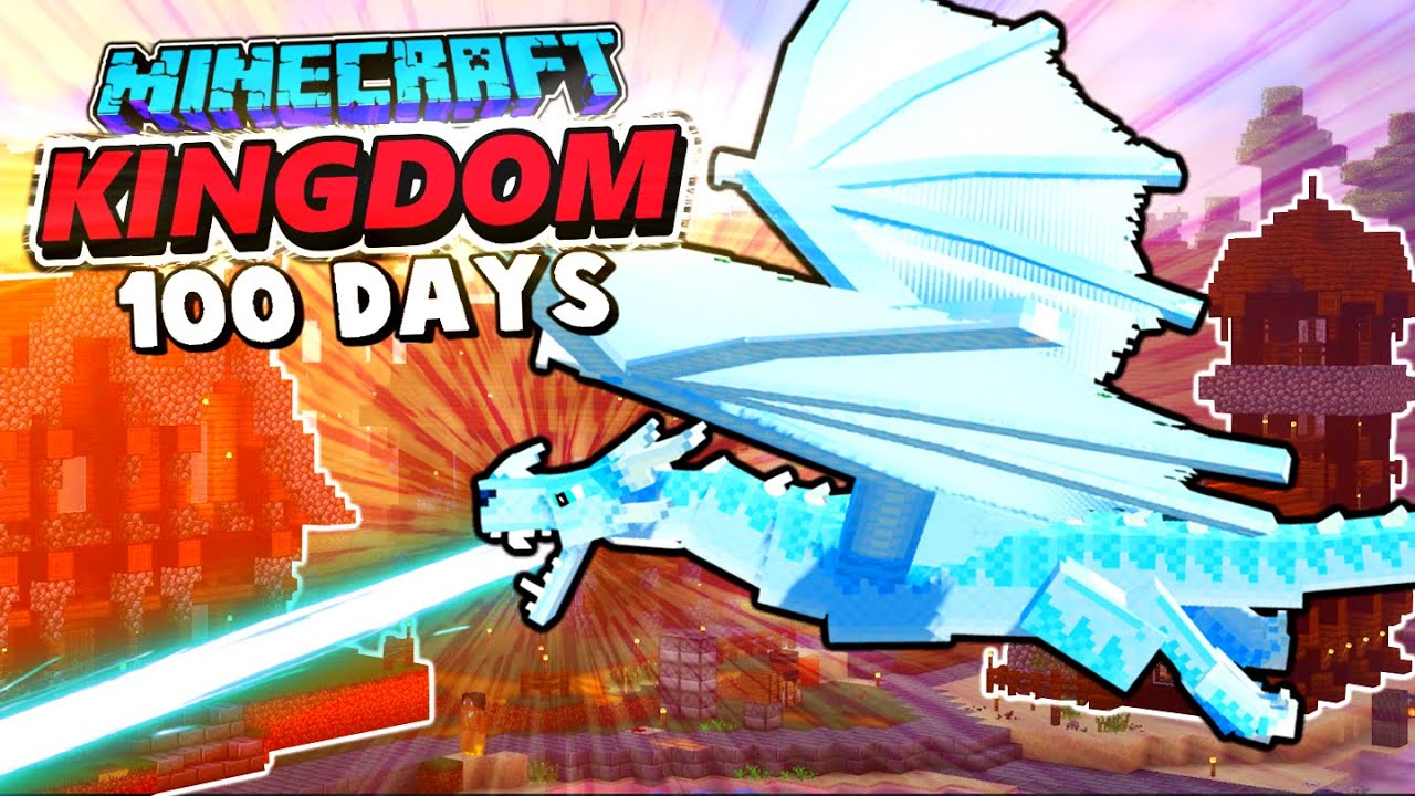 We Spent 100 Days In Minecraft Building A Kingdom In A World Of Dragons ...