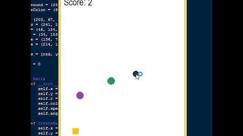 Simple Dodge Ball Game using Python