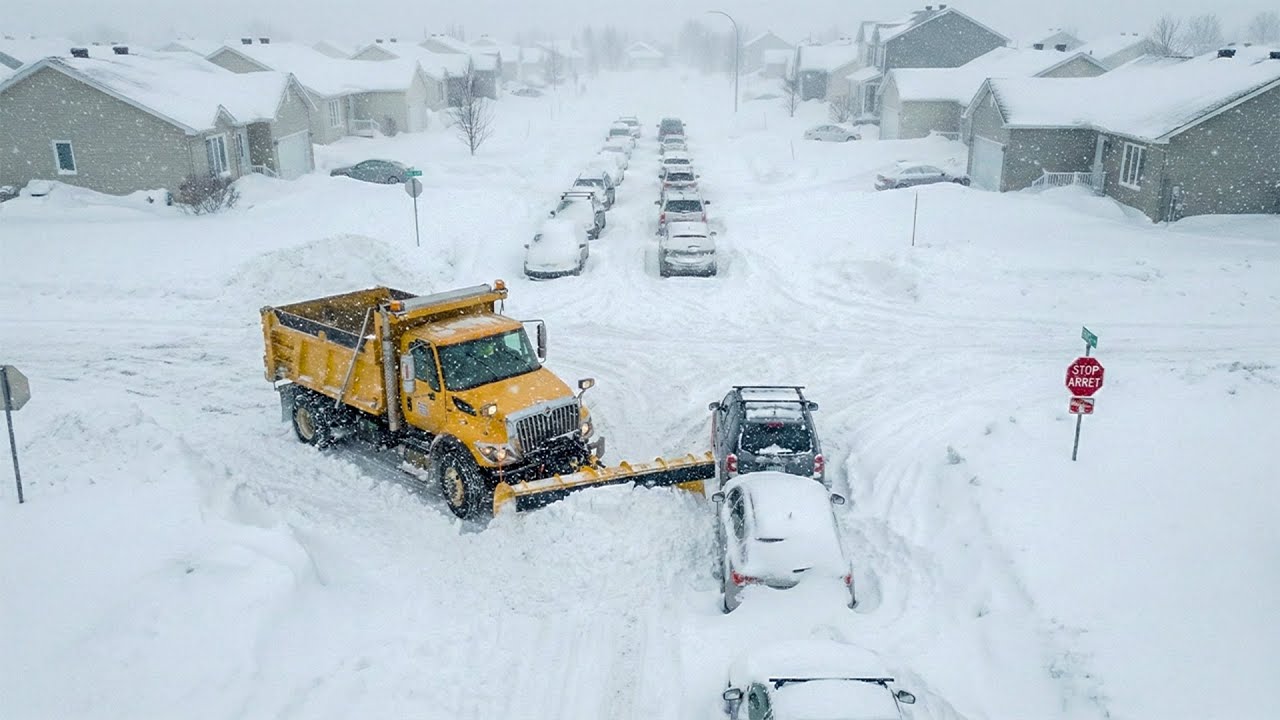 Chaos in Canada Today! Powerful Winter Storm Buries Ontario Under Heavy Snow